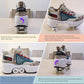 Roller Skate Shoes for Women Four Rounds Children's Roller Skates Shoes That Turn into Rollerskates Sneakers Outdoor Light Shoes with Wheels for Girls/Boys