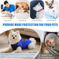 Idepet Dog Recovery Suit Female,Dogs Onesie Suit Surgery Male Breathable Pet Bodysuit for Spay Neuter E-Collar & Cone Alternative Surgical Suit Puppy Abdominal Anti Licking Wounds Shirt (Blue, XL)