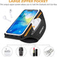 Running Armband with Earphone Bag Cell Phone Armband for iPhone 16 15 Pro 14 Plus 13 11 XR XS, Galaxy S24/S10 Water Resistant Sports Phone Holder Case & Zipper Slot Car Key Holder for 6.9 inch Phone