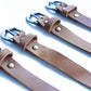 Jeereal Genuine Leather Stirrup Straps (4 Pack) with Metal Buckle Adjustable Length