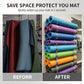 25" Yoga Mat Strap | Slap Band Holder for Carrying and Storage Mats | Rolled Scrunchie Yoga Essential Accessory