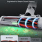 Cordless Stick Vacuum Cleaner for Home, Lightweight Rechargeable Vacuum with 55min Runtime, Powerful Suction, Green LED Headlight, 9-in-1 Pet Hair Carpet & Hardwood Floor Cleaner