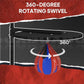 Soozier Wall Mounted Speed Bag Platform with 360-Degree Swivel, Adjustable Punching Bag for Home Fitness