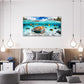 Quorin Sea Turtle Large Wall Art Coastal Undersea Beach Fish Pictures Wall Decor Tropical Island Canvas Print Painting Artwork for Bathroom Living Room Bedroom 30"x60"