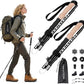 Trekking Poles Aviation Grade Aluminum Alloy-Strong Lightweight Collapsible Walking Sticks for Hiking Poles for Women, Men,Seniors in The 4 Season,All-Terrain,2pc Per Set