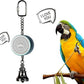 Colorday Bird Toys Parrot Talking Coach & Interactive Voice Bell for Parakeet, African Grey, Amazon Parrots, Quaker, Cockatiel, Conure (Blue)