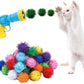 Dorhui Cat Toy Gun Launcher - 30 Pcs Sparkle Pom Pom Balls and Ball Launcher, Fetch Toy Gun Shooter, Interactive Glitter Balls for Indoor Cats and Kitty Gifts