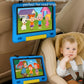 10.1 Inch Kids Tablet with Shockproof Case | Android 14, 64GB+8GB RAM, 12H Battery | Parental Control, Google Kids Space & Preloaded Educational Apps | WiFi 6, HD Display, Ages 3-12
