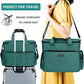 BAGLHER Dog Travel Bag, Airline Approved Pet Tote Organizer with Multi-Function Pockets, 2 X Food Storage Containers and 2 X Collapsible Dog Bowls, Perfect Weekend Pet Travel Set for Dog, Cat Green