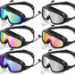 Kanayu 6 Pieces Swimming Goggles Wide View No Leaking Anti Fog Adult Swim Goggles with Earplugs Nose Clip for Adult Men Women