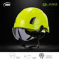 Land Helmets EcoPro Safety Helmet - ANSI/ISEA Z89.1-201 Type 1 Class C Vented - OSHA Approved - Lightweight Helmet with 6 Pt Suspension for Arborist, Industrial & Fall Protection