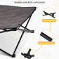 KingCamp Elevated Dog Bed for Medium Dogs, Raised Outdoor Indoor Portable Cooling Cot Lifted Pet Hammock off Ground with Washable Breathable Mesh & Frame with Non Slip Foot for Camping Backyard, Black