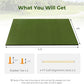 Tangkula Golf Hitting Mat, Artificial Turf Mat for Indoor/Outdoor Golf Practice Includes 2 Rubber Tees & 2 Alignment Sticks, Golf Training Mat for Home Backyard Garage