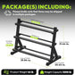 3-Tier Dumbbell Rack, 1000 lb Large Capacity, Heavy Duty Weight Storage Rack for Home Gym