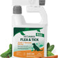 Vet's Best Flea and Tick Yard & Kennel Spray, Dog Flea Spray that Kills Fleas, Mosquitoes, & Ticks, Plant-Based Ingredients, Plant Safe Ready-to-Use Hose Attachment, 32 fl oz