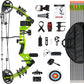 Youth Compound Bow Set 15-45 Lbs for Teens and Beginner, Package with Archery Hunting Equipment, Max Speed 260fps, Adjustable, Right Hand