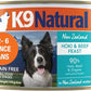 K9 Natural Wet Dog Food Pate, Hoki & Beef Feast, 6 Oz Cans (Pack of 12), Grain Free, Made in New Zealand with Sustainably Caught Hoki Fish and Grass-Fed and Finished Beef
