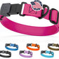 Dogline Biothane Waterproof Dog Collar with Herm Sprenger Black Stainless Steel Quick Release Buckle – Heavy Duty Tactical Durable Collar for Dogs – Comfortable and Safe Pet Collar W1 L15-25 Magenta
