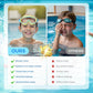 Swim Goggles for Kids 3-15 with Earplugs Large Frame Anti-Fog/UV Swimming Goggles for Boys Girls Toddler 2PCS
