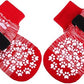 EXPAWLORER Anti Slip Dog Socks to Prevent Licking Paws, Dog Shoes for Hot Pavement, Dog Booties for Small Medium Large Senior Dogs, Traction Control Dog Boots & Paw Protectors for Hardwood Floors-Red
