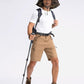 Pudolla Men's Hiking Cargo Shorts 9" Lightweight Outdoor Work Shorts for Men Travel Golf Camping Casual with 5 Zipper Pockets