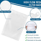 Media Bags for Aquarium - Extra Fine Mesh Bag - 10 PCS Fine Mesh Reusable Nylon Net Filter Bags with Plastic Zipper for Extra Fine Resins Filter, 7.9 x 5.5 Inch