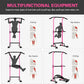 soges Power Tower Pull Up Bar Station, Free Standing Pull Up Rack Dip Station for Home Gym, Height Adjustable Home Strength Training Fitness Workout Equipment
