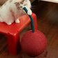 VETRESKA Cherry Cat Scratching Post, 22.64" Tall Cat Scratcher with Sisal Rope Ball, Vertical Cat Scratch Post Claw Scratchers for Indoor Cats, Kitten Supplies