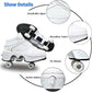 Roller Skate Shoes for Women Four Rounds Children's Roller Skates Shoes That Turn into Rollerskates Sneakers Outdoor Light Shoes with Wheels for Girls/Boys