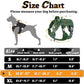 rabbitgoo Dog Harness for Large Dogs No Pull, Tactical Service Pet Vest with Molle and Control Handle, Adjustable and Reflective Military Harness for Easy Walking and Training, Green, L