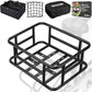 RAYMACE Rear Rack Bike Basket with Cargo Net and Liner Large Bicycle Basket Perfect Mount for Electric Bike