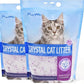 Made4Pets Cat Litter Crystals, Non Clumping Cat Litter Odor Control Kitty Litter Non Clumping No scooping Low Dust, Low Tracking, Lightweight, Dehydrates Waste, Lavender – 8.6 lbs (2 x 4.3 lb Packs)