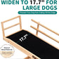 Dog Ramp for Bed, Adjustable Pet Ramps for Dog to Get on Bed, Non-Slip Rubber Surface - Folding Wooden Dog Ramp for Small/Large/Old Dogs, Adjustable up to 23.5 inch High Beds, Safety Railings