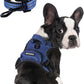 BUMBIN Dog Harness for Large Dogs, No Pull Adjustable No Choke Pet Vest with Dog Leash Fit Smart Reflective Pet Walking Harness for Training Easy Control Soft Handle Denim Blue M