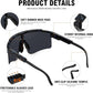 MALIDAK Sports Sunglasses for Mens Women Youth Baseball Sunglasses UV400 Protection Men Cycling Glasses