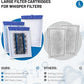16 Count Large Filter Cartridges Compatible with Whisper Bio Bag Filters, Large Aquarium Filter Cartridge for Whisper 20i 40i, IQ20/30/45/60, PF20/30/40/60 and Repto Filter