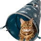 NFL Philadelphia Eagles Cat Tunnel Tube Toy with Plush Football Catnip and Feathers Collapsible Tunnel for Cats to Play, Peek and Hide, Sporty & Fun Cat Tunnel Toy with Team Logo All-Over Design!