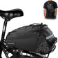 Bike Rear Rack Bag,9L PVC Waterproof Bike Trunk Bag for Road and Mountain Bikes,Bicycle Rear Seat Bag with Rain Cover Bike Saddle Bag for Cycling Trip (Pure Black)
