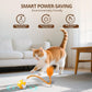 Cat Toy Ball,Interactive Cat Toy Ball with 3 Modes for Indoor Cat,The 2025 Generation Self Moving Cats Toy,Rolling Cats Toy with Feather & Bells for Bored Cats & Small dogs,Touch to Activate (Orange)