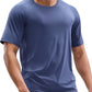MIER Men's Dry Fit Workout T-Shirts Athletic Running Tee Short Sleeve Crew Neck Gym Tops, Polyester, Moisture Wicking