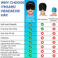 iTHERAU Migraine Relief Cap, Soothing Headache Hat, Gel Ice Pack Head Wrap with Hot and Cold Therapy, Headache Relief Cap for Sinus, Puffy Eyes, Tension and Stress Relief