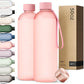 KIVY Slim Water Bottle 50oz [Lightweight & Shatterproof] - Reusable Tritan Water Bottle - Leak Proof Water Bottle for Women & Men - No Spill - Dishwasher Safe - Pink Water bottle