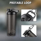 ShakerZoo-6 Pack-Protein Shaker Bottles for Protein Mixes, Shaker Cups for Protein Shakes, 3 pcs 24 ounce and 3 pcs 20 ounce (Black)
