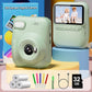 Kids Camera Instant Print, 3.0" HD 32MP 1080P Toddler Digital Camera with 3 Rolls of Printer Paper, Birthday Gifts Toy for 3-12 Year Old Girls Boys with 32GB SD Card-Green