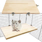 Chinchilla Wooden Platform Ledge 13 × 8 ’’ Bird Perch Stand Shelf 2PCS Large Platform for Ferret Rabbit Guinea Pig Conure Hamster Parrot Macaw Cockatiel