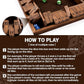 ropoda Shut The Box Game, Upgraded 12 Numbers Wooden Board Games for Adult and Kids, Shut The Box Dice Game -Addition Training, Fun for Family Game Night,Vintage Style