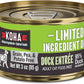 KOHA Limited Ingredient Diet Duck Pate for Cats - Single Meat Wet Cat Food for Sensitive Stomachs - Pate Cat Food with No Fillers - 3oz Pack of 24