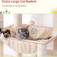 Hey-brother Tall Cat Tree Tower, Heavy Duty Scratching Posts with Large Platforms, Cozy Condos, Big Hammock, Toy Balls, Multi-Level Furniture for Indoor Adult Cats, 80.7 Inches, Beige MPJ039M
