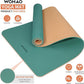 Extra Thick 8mm Yoga Mat, 72"x28" Non Slip Exercise Mat, Reversible 2-Sided Dual Color Premium POE Material, with Carrying Strap for Yoga, Pilates, Home Gym