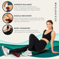 Oceanfoam Ripple Travel Foam Roller (11" x 3.35") Firm Mini Foam Roller for Physical Therapy, Deep Tissue Massage, Back Pain - High Density, Ergonomic Wave Textured - Yoga, Pilates, Exercise (Maroon)